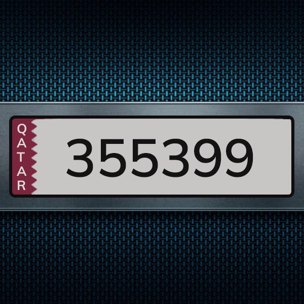 Car Plate 355399 - 1