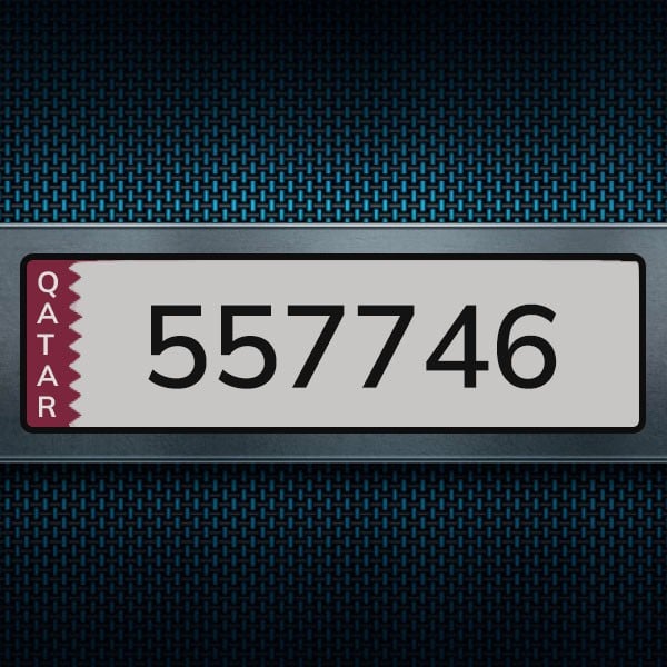 Car Plate 557746 - 1