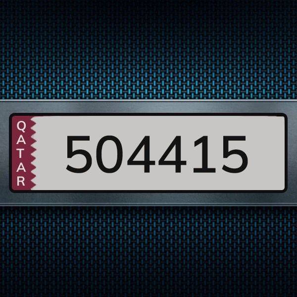 Car Plate 504415 - 1