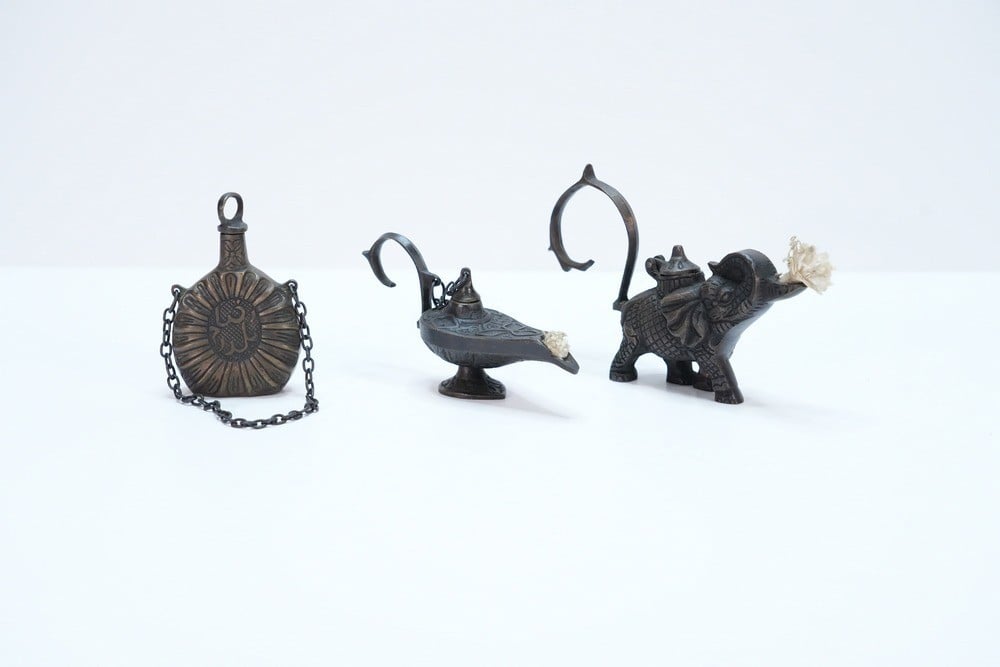 Set of Three Decorative Metal Collectibles - 1