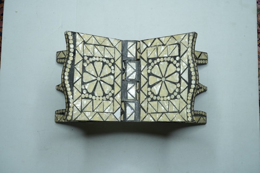 Traditional Inlaid Wooden Quran Stand - 4