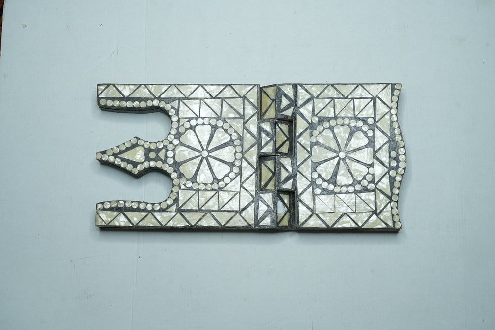 Traditional Inlaid Wooden Quran Stand - 5