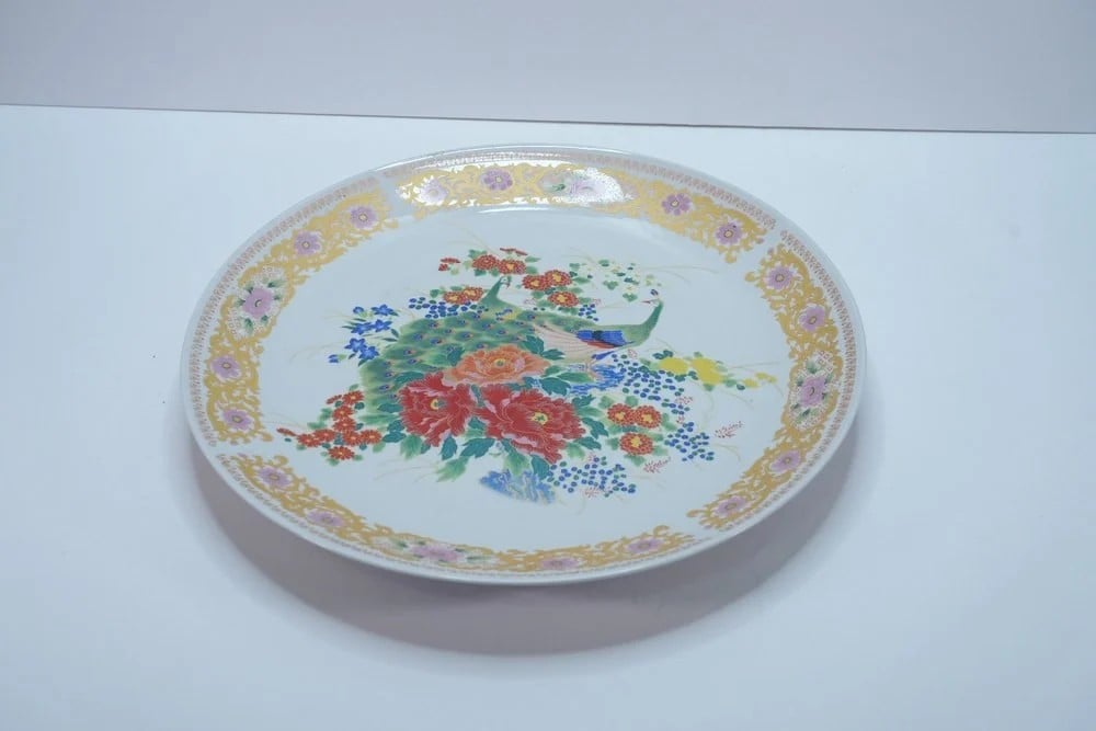 Round Decorative Ceramic Plate - 5