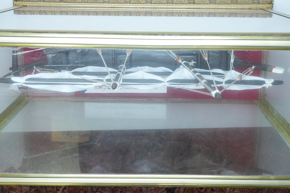 Traditional Arab Sailing Ship Model in Glass Case - 5
