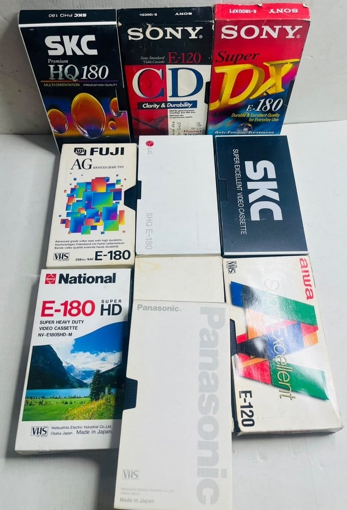 Collection of Vintage VHS Video Tapes - 1