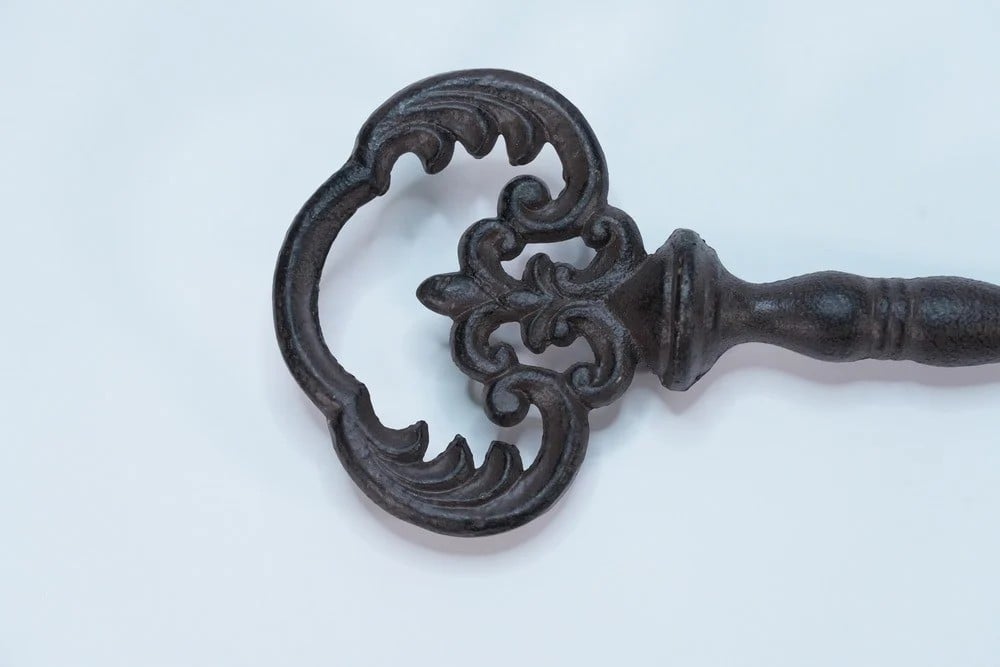Ornate Metal Key With A Old Design - 4