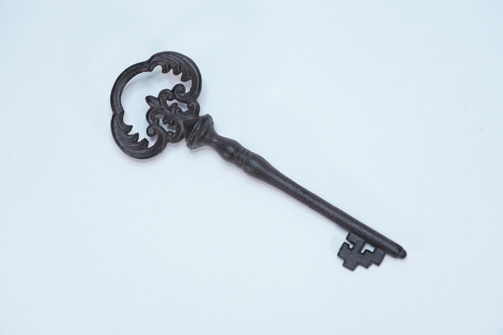 Ornate Metal Key With A Old Design - 3