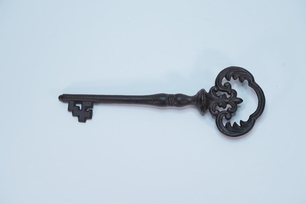Ornate Metal Key With A Old Design - 1