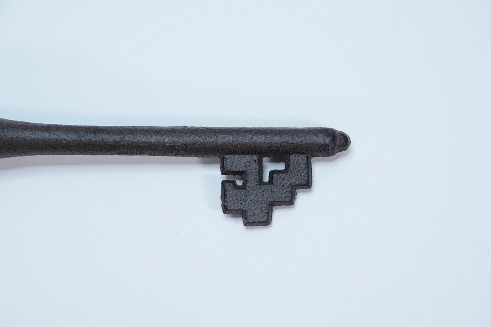 Ornate Metal Key With A Old Design - 5