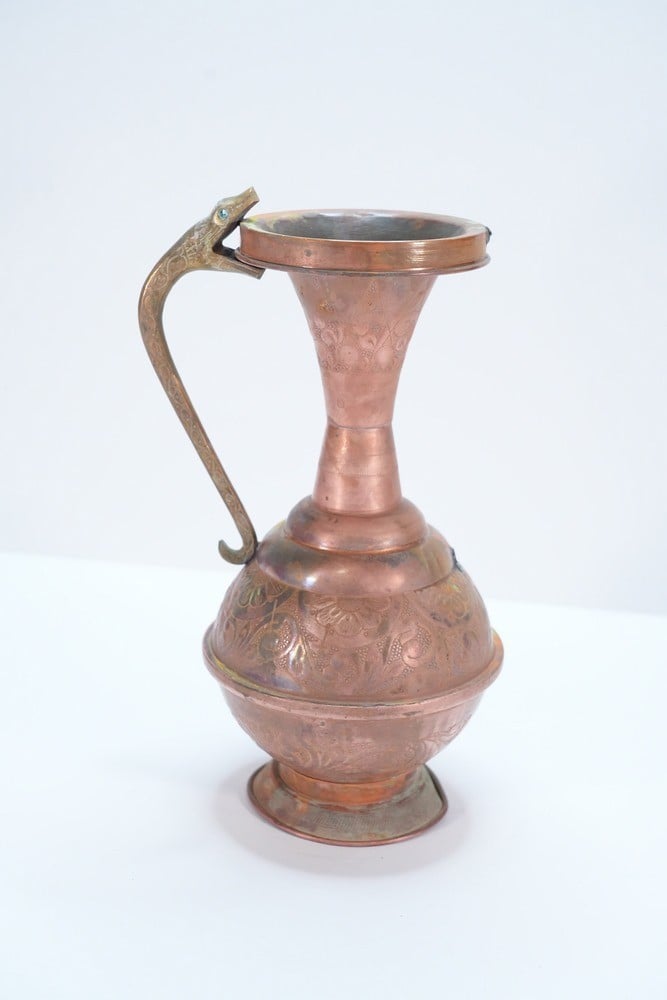 Old Copper Pitcher Or Vessel. - 2