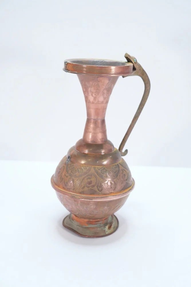 Old Copper Pitcher Or Vessel. - 1