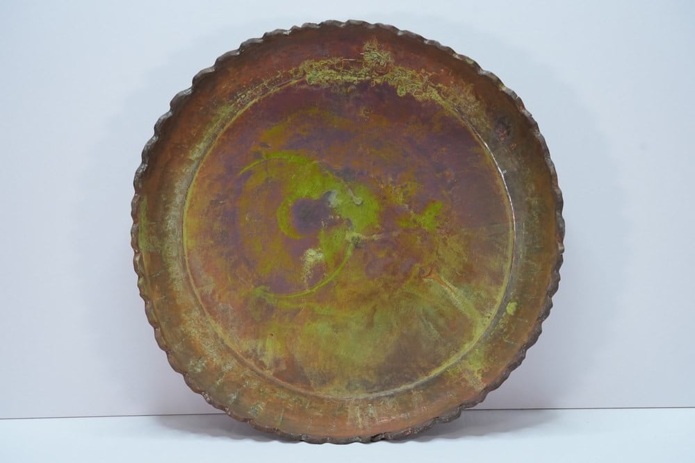 Old Copper Dish Or Tray - 1