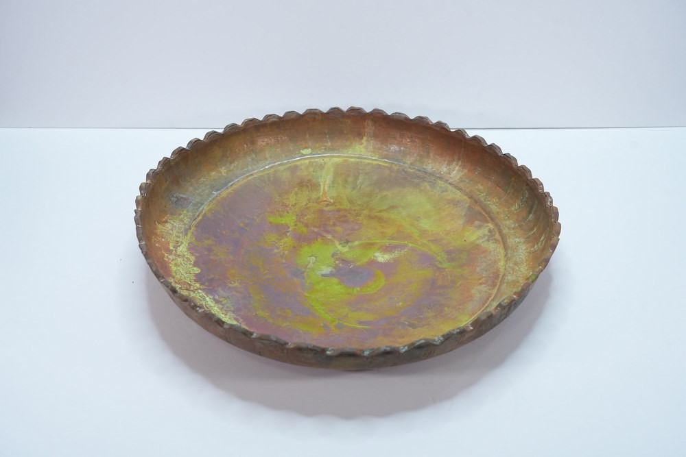 Old Copper Dish Or Tray - 2