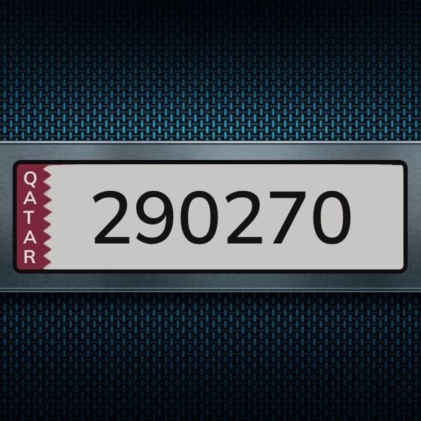 Car Plate 290270 - 1