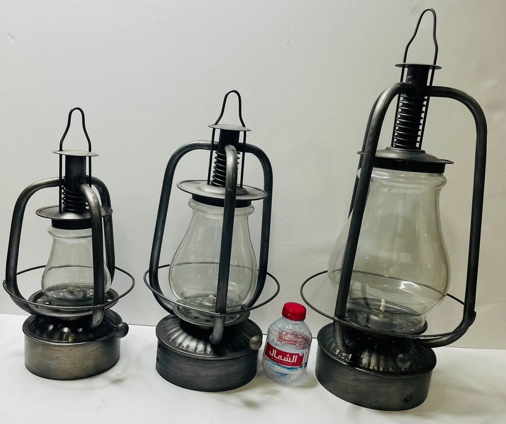 Set Of Vintage Kerosene Storm Lanterns - 1