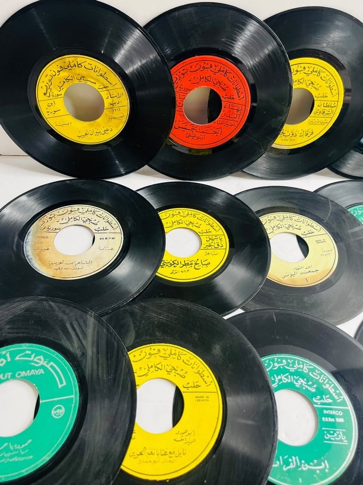 Collection Of Vintage Arabic Plastic Records - 2