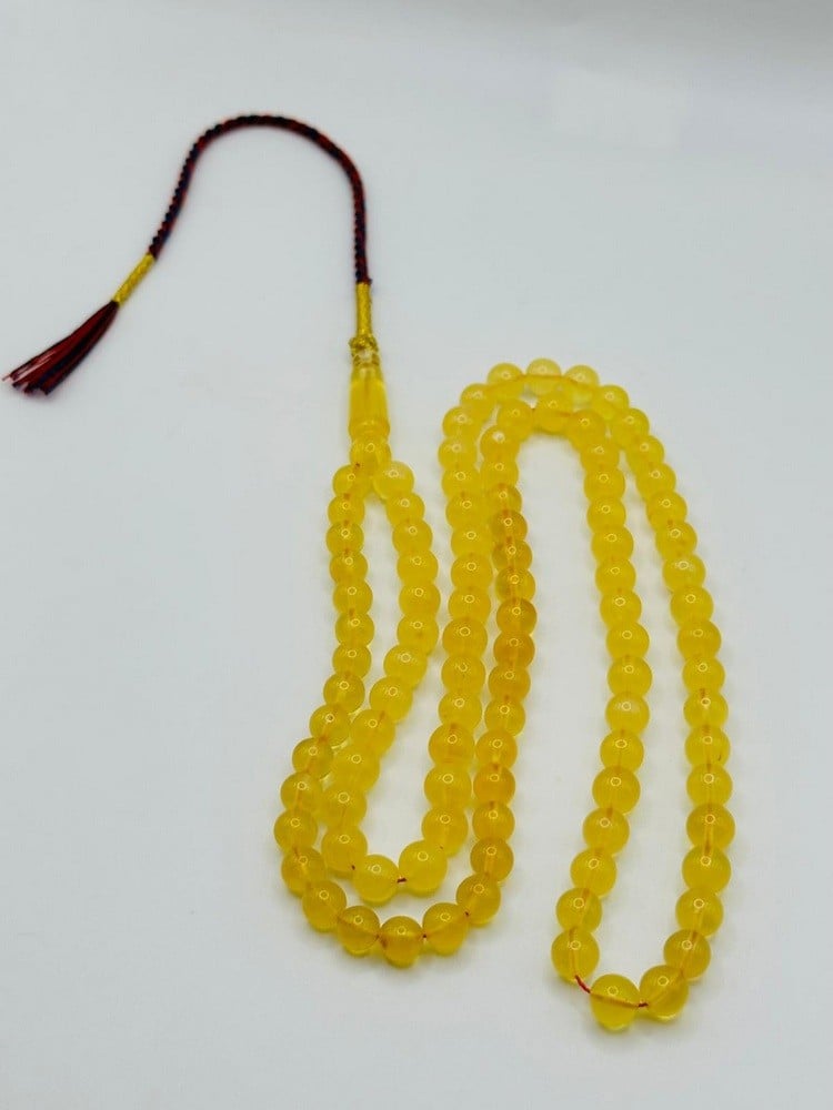 Natural Round Amber Prayer Beads (Kaliningrad) - 1 - 1