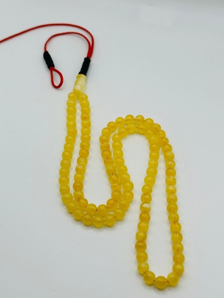 Natural Round Amber Prayer Beads (Kaliningrad) - 2 - 1