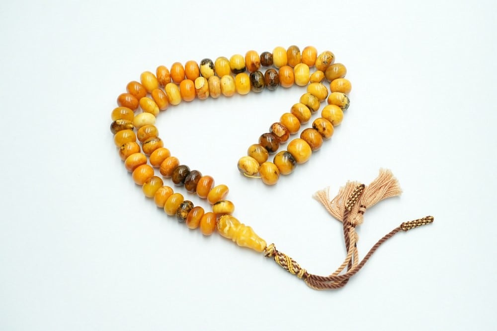 Natural Antique Amber Prayer Beads - 1