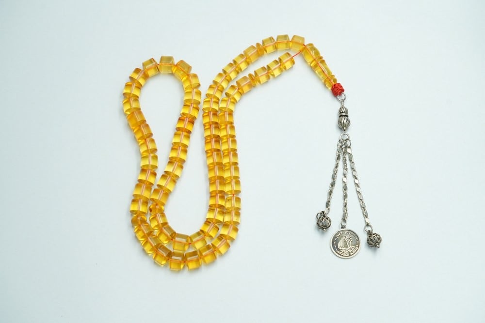 Natural Amber Prayer Beads - 1
