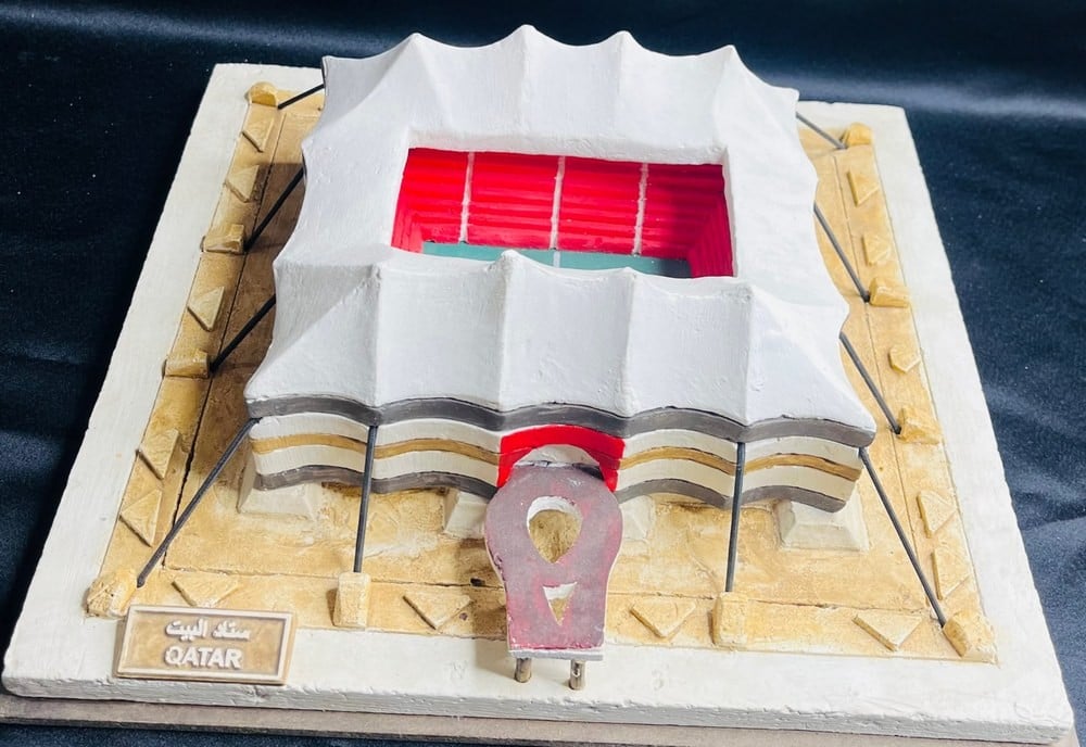Handcrafted Al Bayt Stadium Model – Qatar - 1
