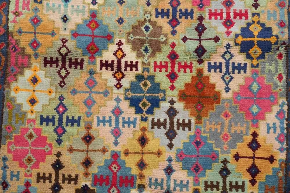 Antique Hand-Knotted Persian Iranian Rug - 3 - 1