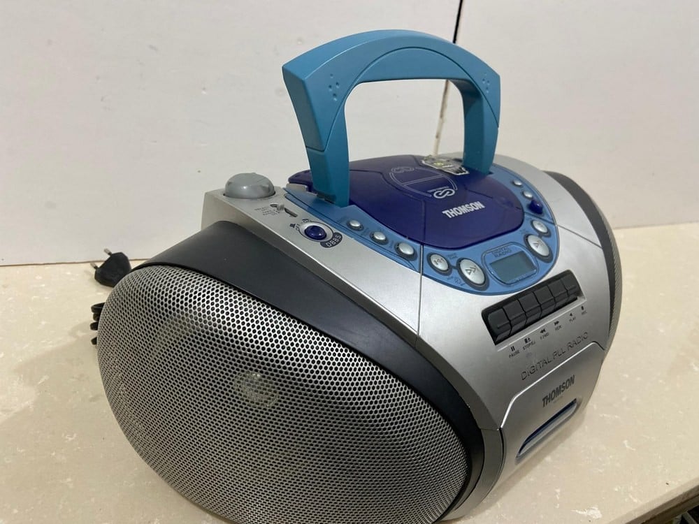 A Classic Portable Radio Equipped With A CD Player And Cassette Recorder From Thomson (Known As A Boombox - 4
