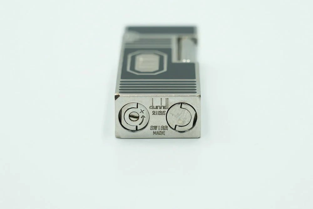 Dunhill Silver Plated And Black Enamel Lighter - 2