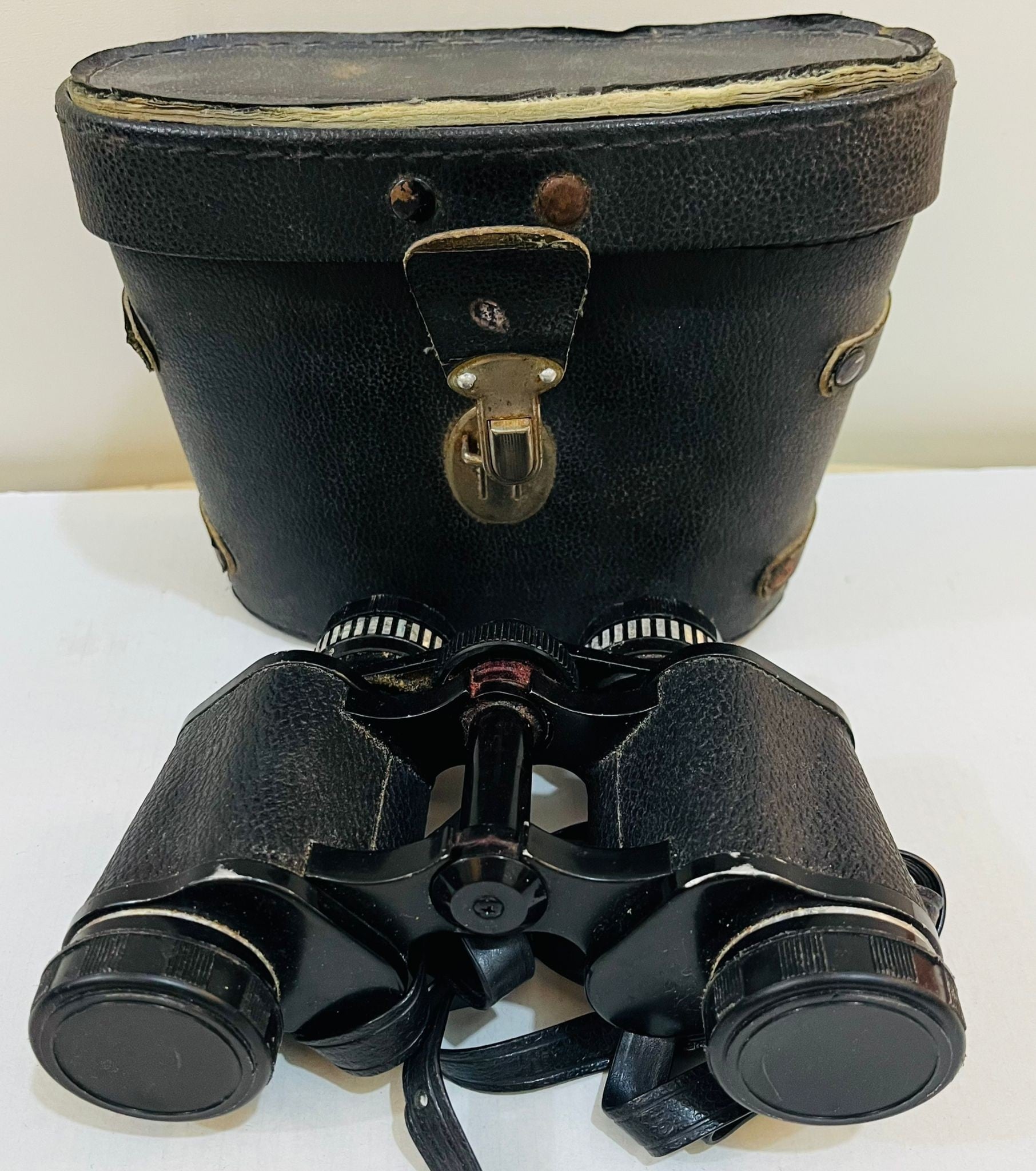 Antique Audriel Binoculars with Leather Case - 1