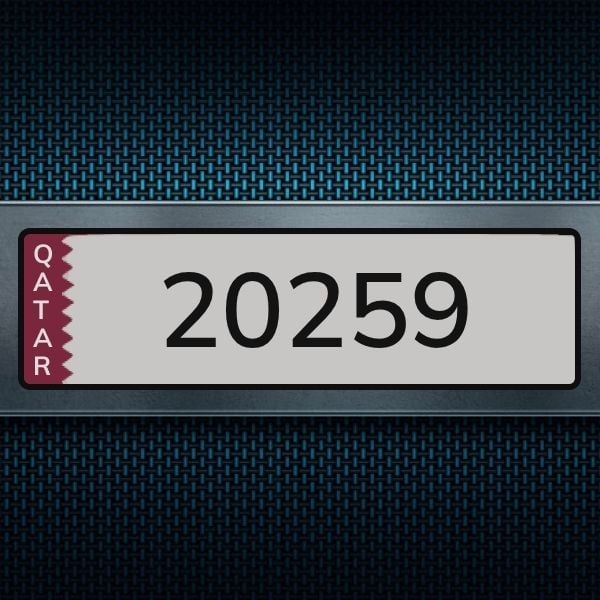 لوحة سيارة 20259 - 1