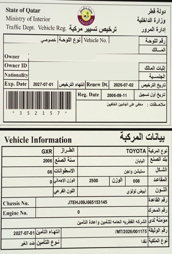 تويوتا GXR موديل 2006، Y-15801 - 11