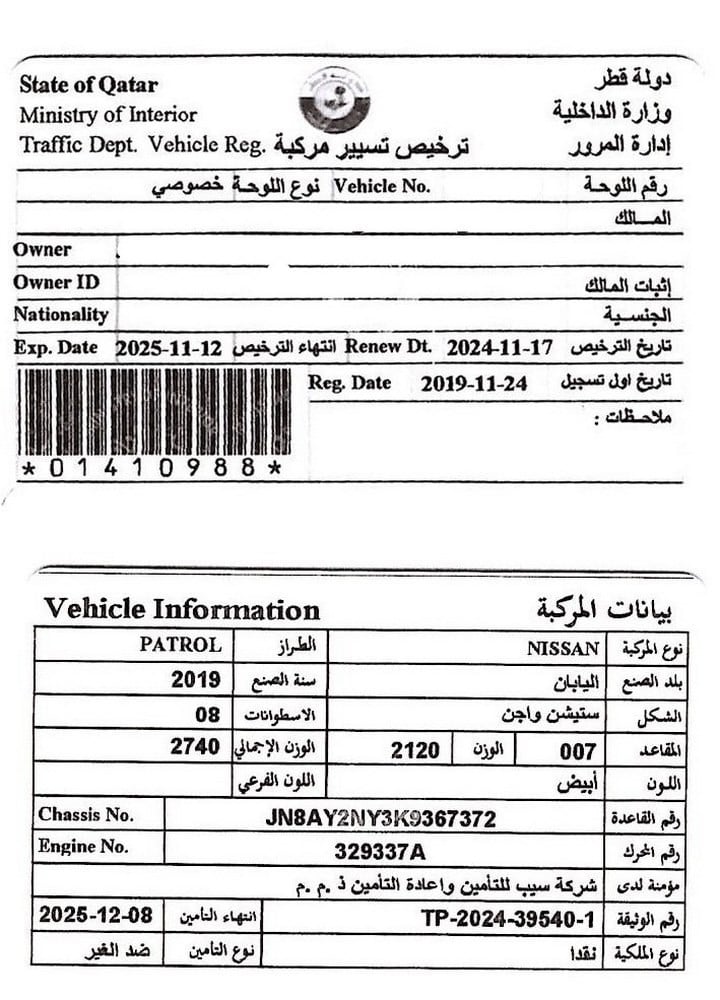 Nissan Patrol SUV Model 2019, C-11166 - 11