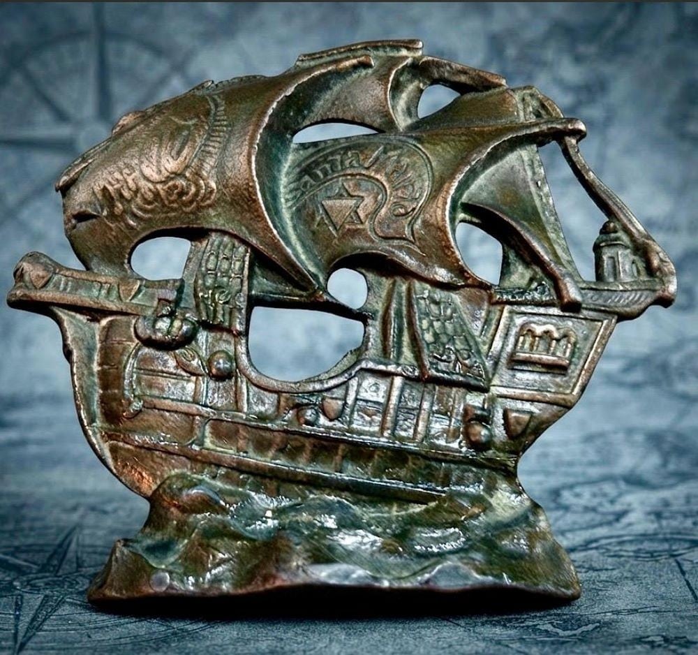 An Antique Santa María Ship Model - 1