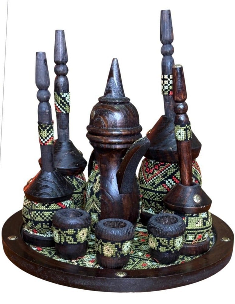 Traditional Dallah And Coffee Cup Set - 2