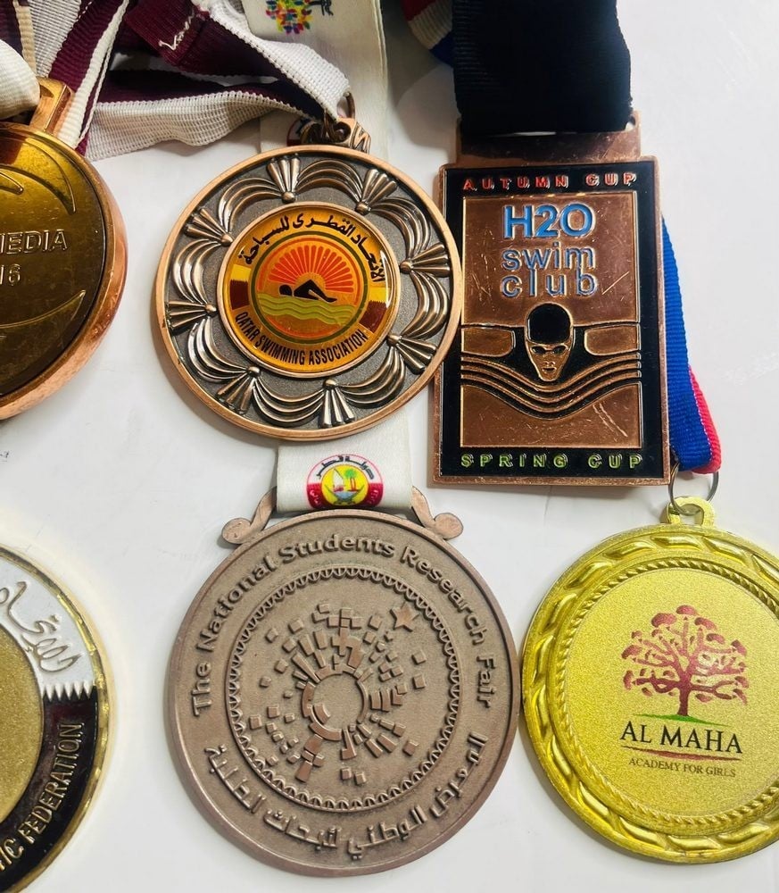 Set of 8 Vintage Qatari Commemorative Medals - 2