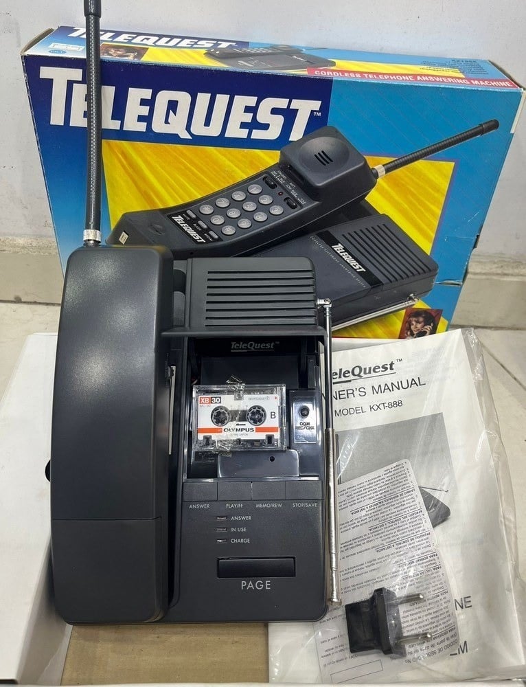 Vintage Telequest KXT888 Wireless Telephone with Answering System - 1