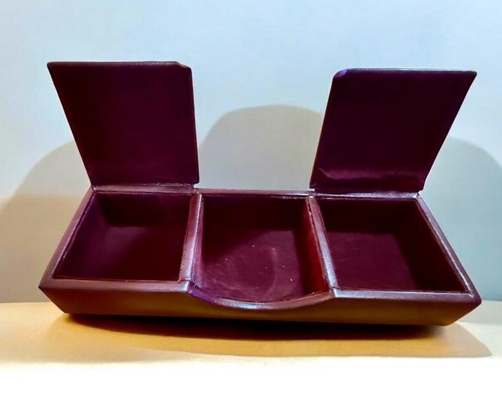 Luxury Executive Desk Set Made Of Premium Genuine Leather - 8
