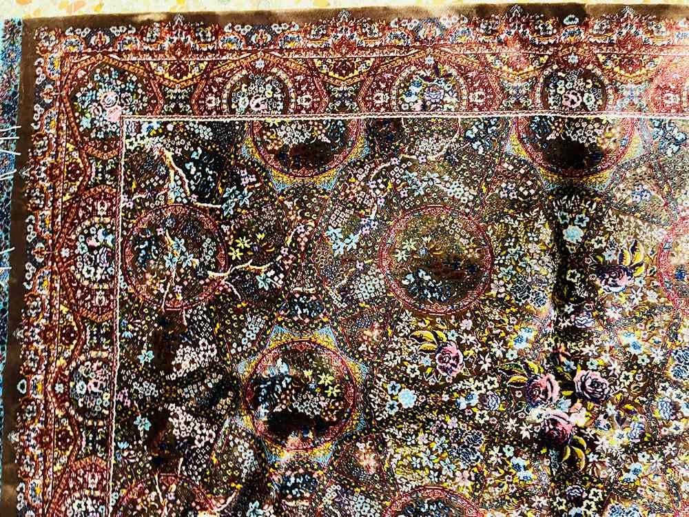 Luxury Silk-Style Rug with Classic Motifs - 5