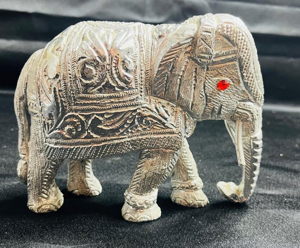 Set of 3 Decorative Metal Sculptures – Eagles and Elephant - 3