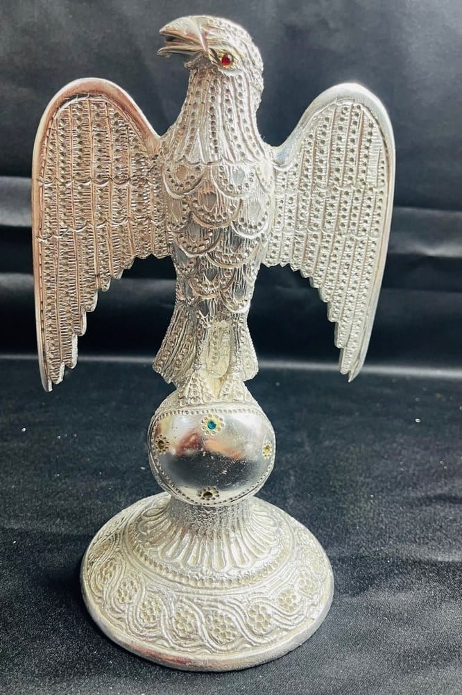 Set of 3 Decorative Metal Sculptures – Eagles and Elephant - 5