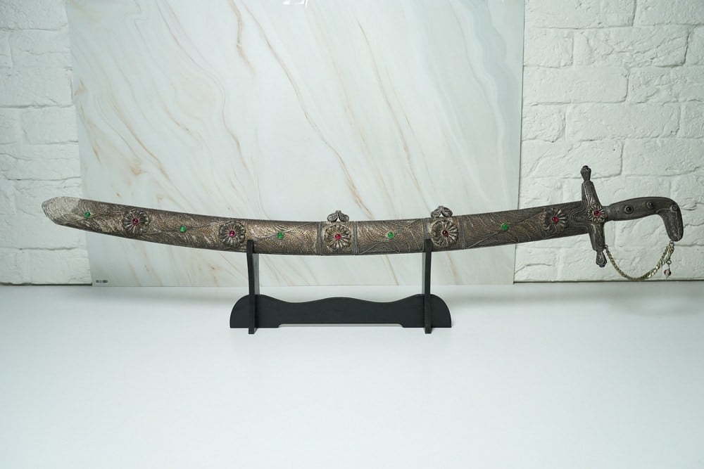 Rare Traditional Ottoman/Turkish Silver Sword – Handcrafted Filigree Work - 1