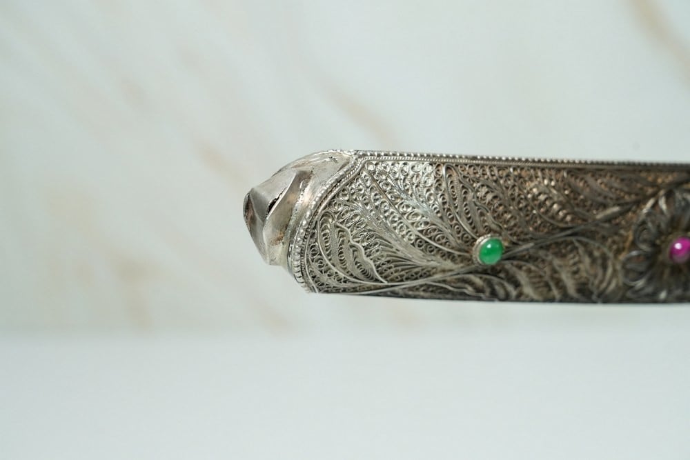Rare Traditional Ottoman/Turkish Silver Sword – Handcrafted Filigree Work - 3
