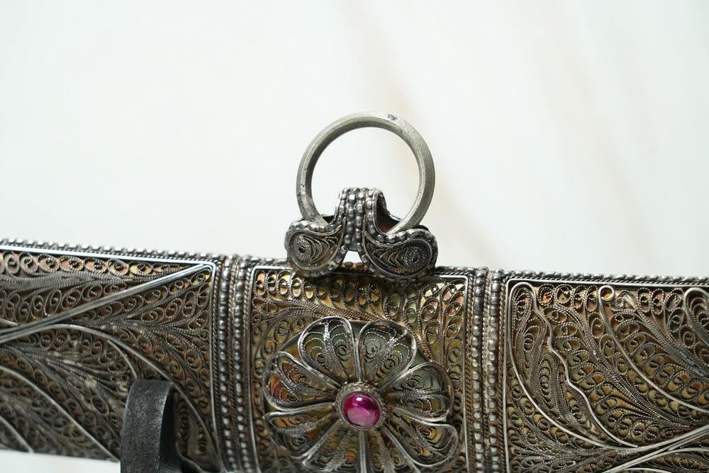 Rare Traditional Ottoman/Turkish Silver Sword – Handcrafted Filigree Work - 13