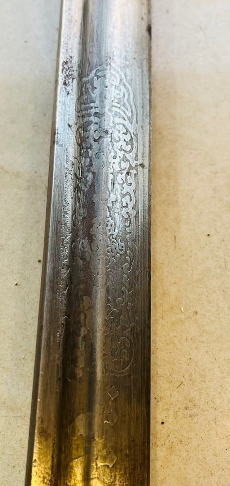Old Military Saber with Bird-Head Handle - 5