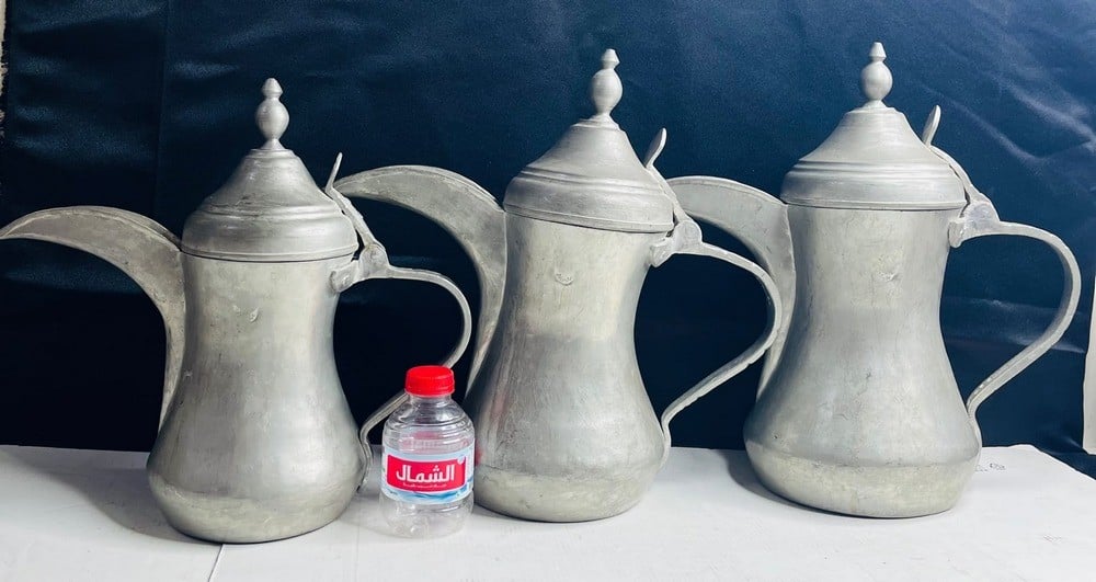 طقم دلال نحاسية بغدادية قديمة - 1