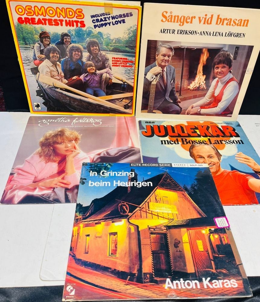 Collection of Old LP Vinyl Records with Original Covers - 4