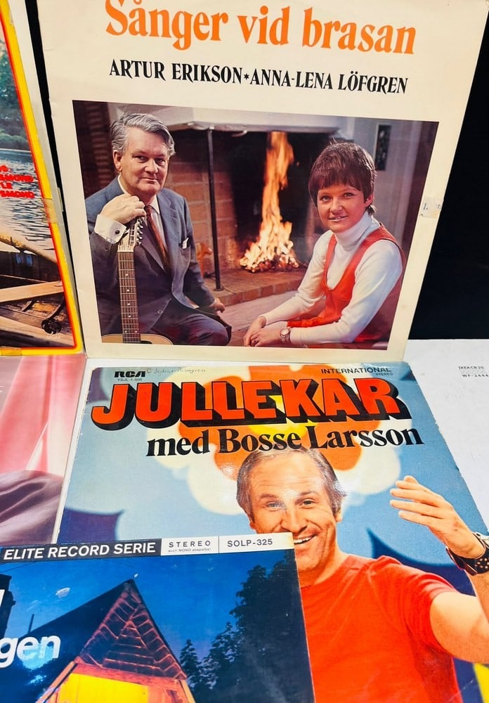 Collection of Old LP Vinyl Records with Original Covers - 1