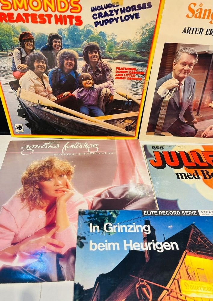 Collection of Old LP Vinyl Records with Original Covers - 2