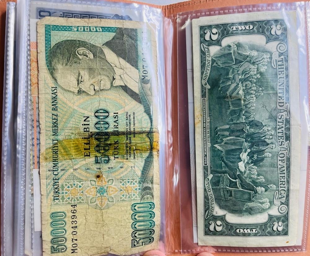 Album of 50 Vintage Assorted Banknotes - 5 - 10