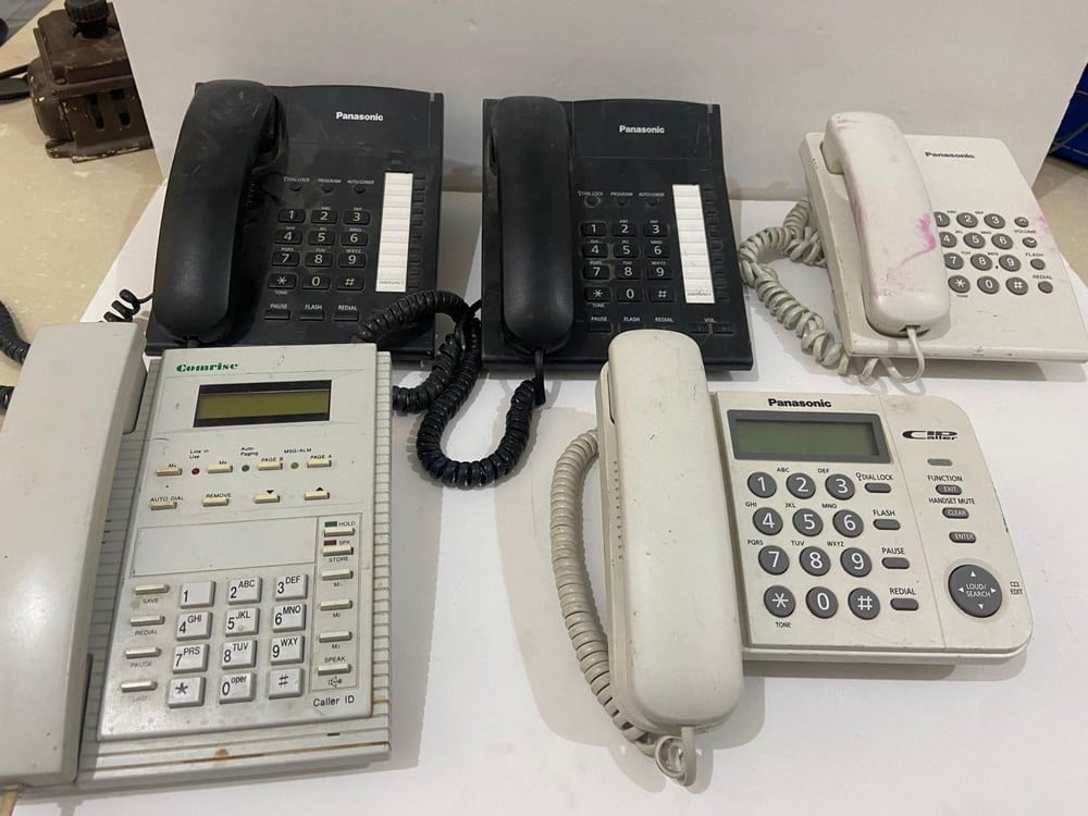 A Set Of Old Office Phones - 1